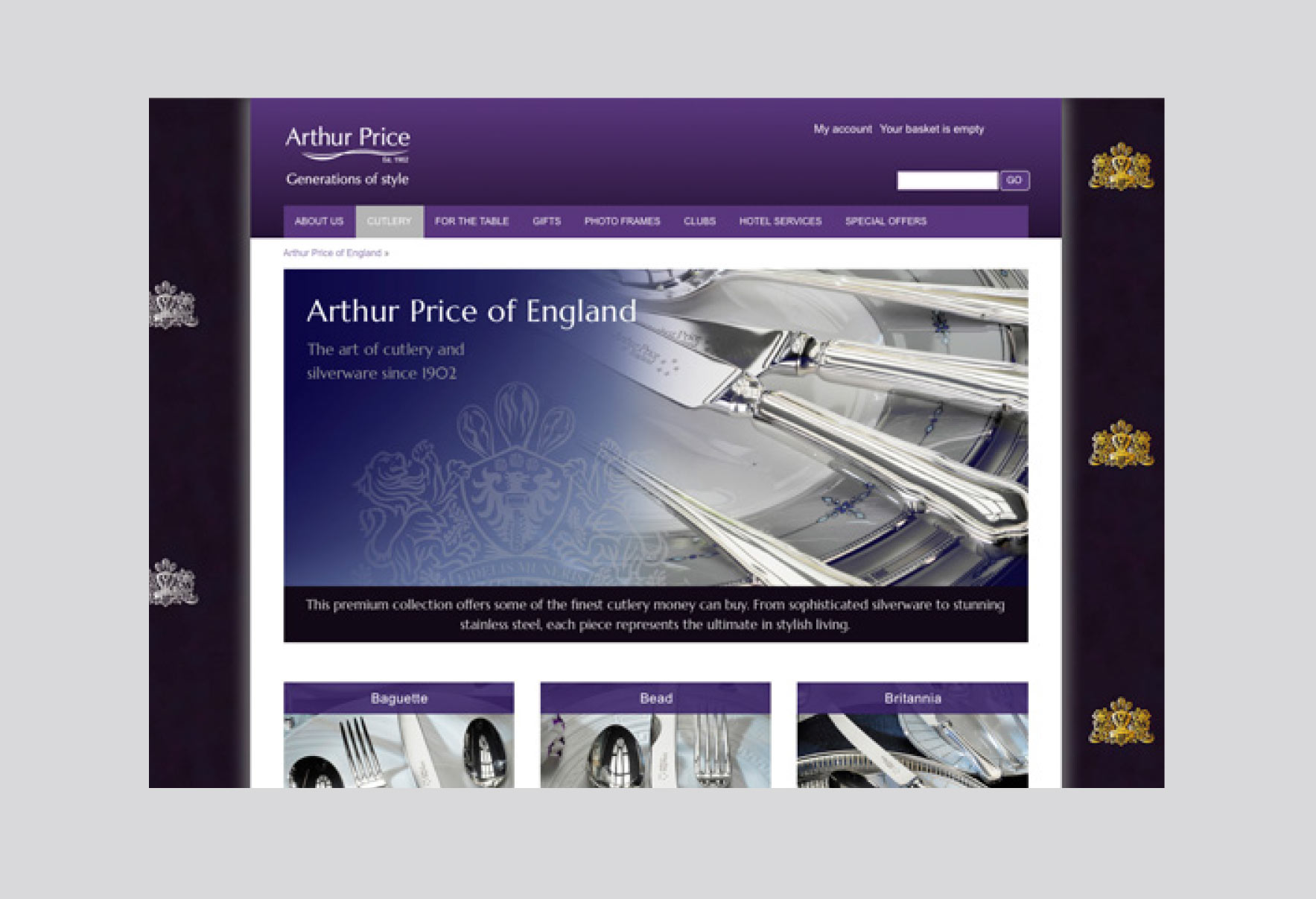 Arthur Price website